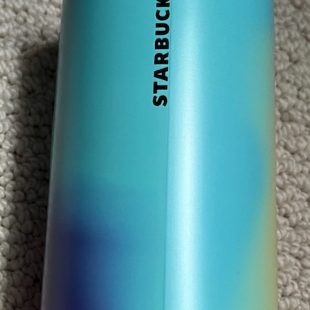 grande size rainbow coffee to go cup starbucks